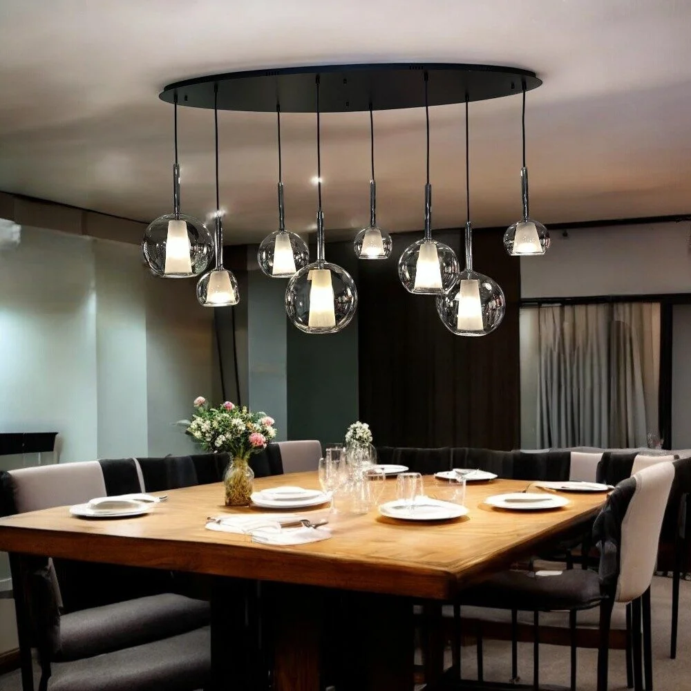 Mix and Match 49 Catelijn Ovaal 140cm 8-lichts-wit